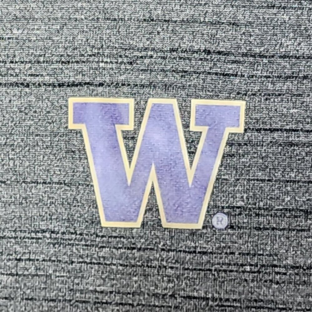 Levelwear Heather Grey w/Purple LS and Collar Poly Univ. of Washington Shacket M - Picture 9 of 16